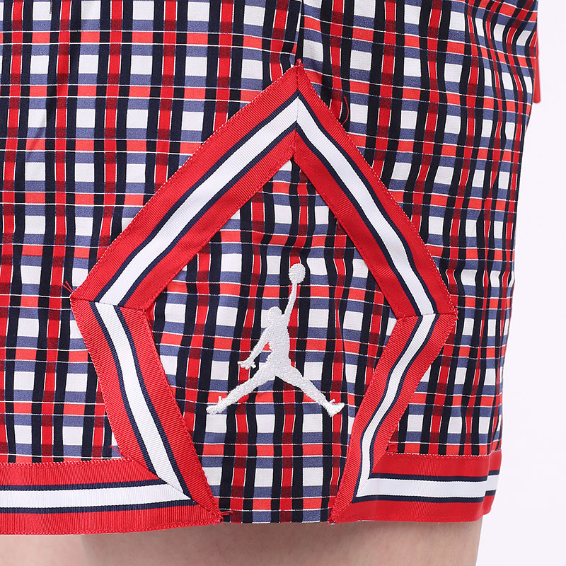 женские красные шорты  Jordan Paris Saint-Germain Women's Woven Shorts DC0459-657 - цена, описание, фото 5